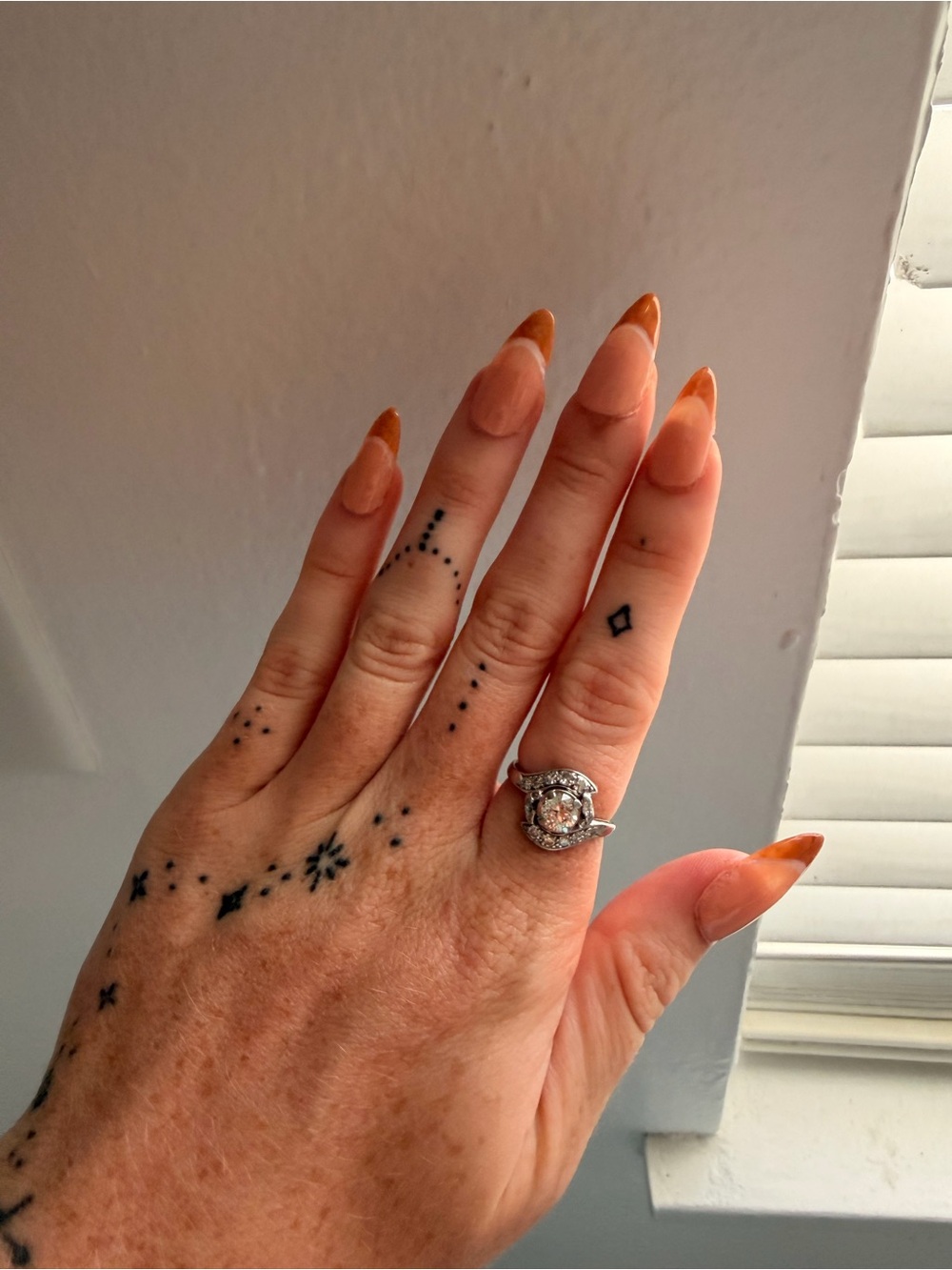 Vintage Ornate Cluster Ring- Large Center Stone